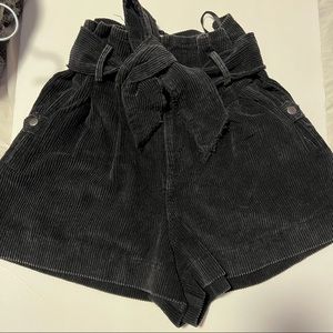 She + Sky Corduroy Paper Bag Shorts